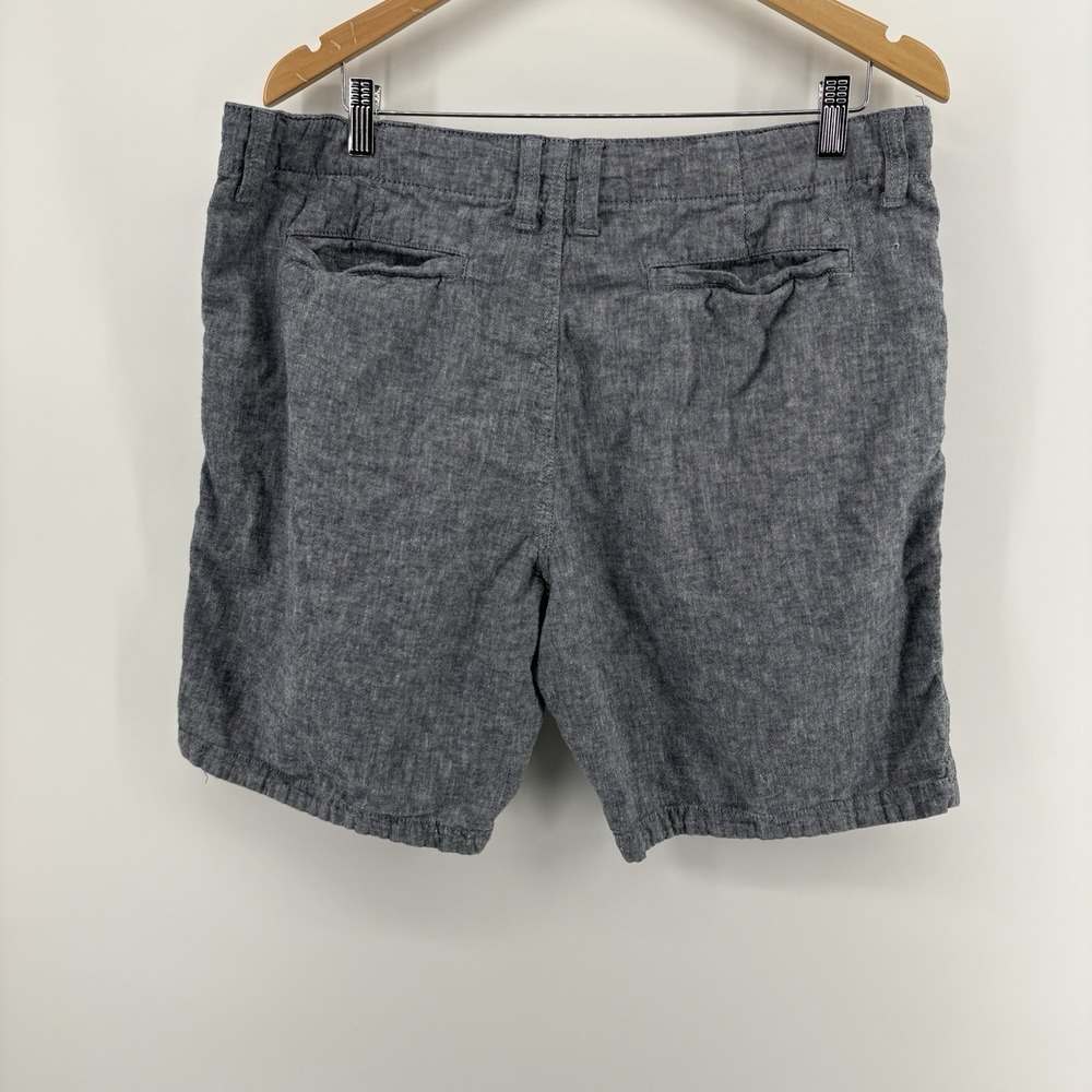 Lucky Brand Shorts Men 36 Blue Lightweight Linen Blend Preppy Beach Draw String - Picture 11 of 13